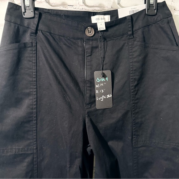 Women’s Barrel - High Rise Deep Black Pants. - Picture 4 of 5